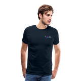 aeonpsRave - Minimalist Chest - Men's T-Shirt - deep navy