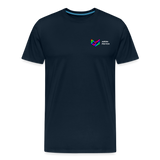 aeonpsRave - Minimalist Chest - Men's T-Shirt - deep navy